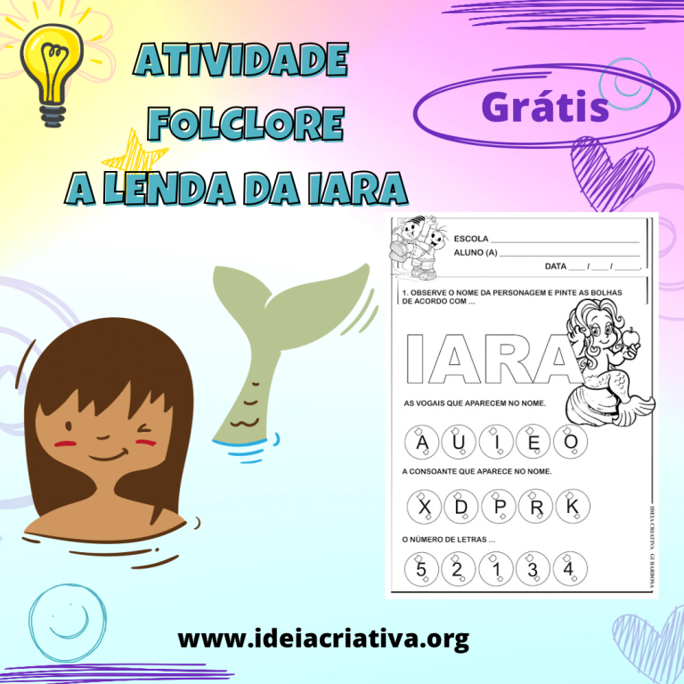 Atividade Lenda Da Iara Ideia Criativa Gigi Atividades