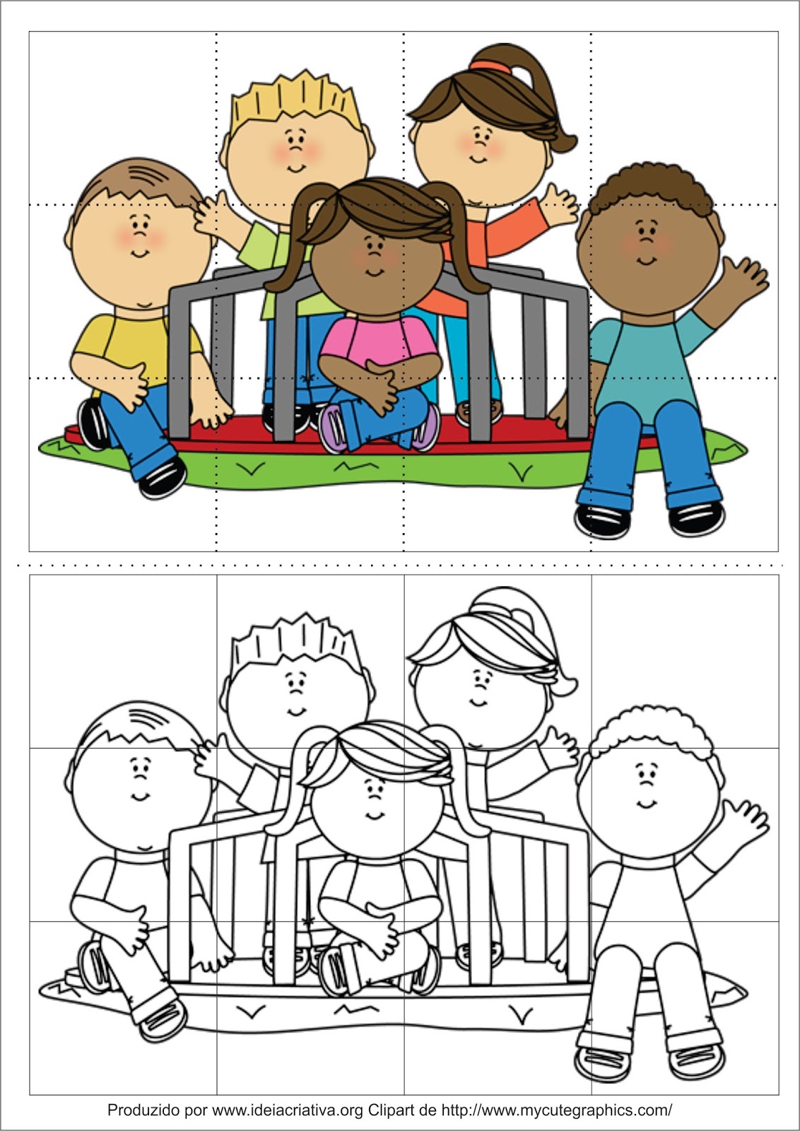 Quebra-cabeça Dia Das Crianças Educação Infantil