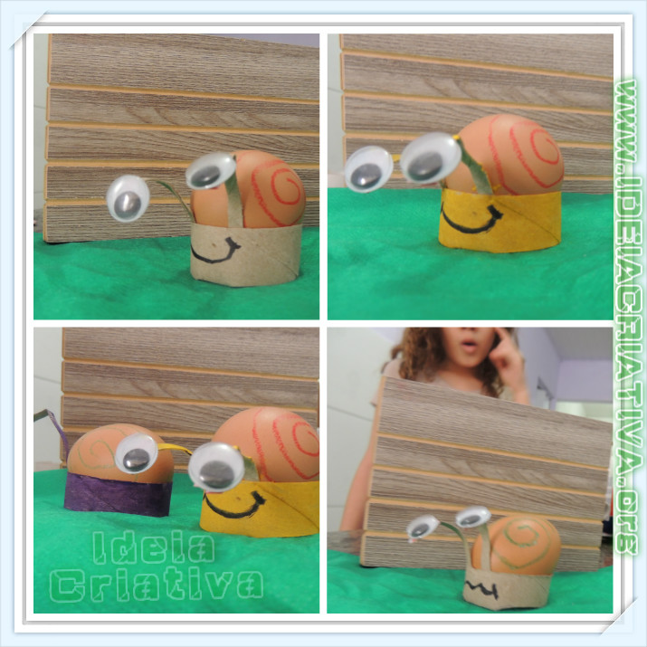 Caracol de Rolo de Papel- Atividade Educação Infantil