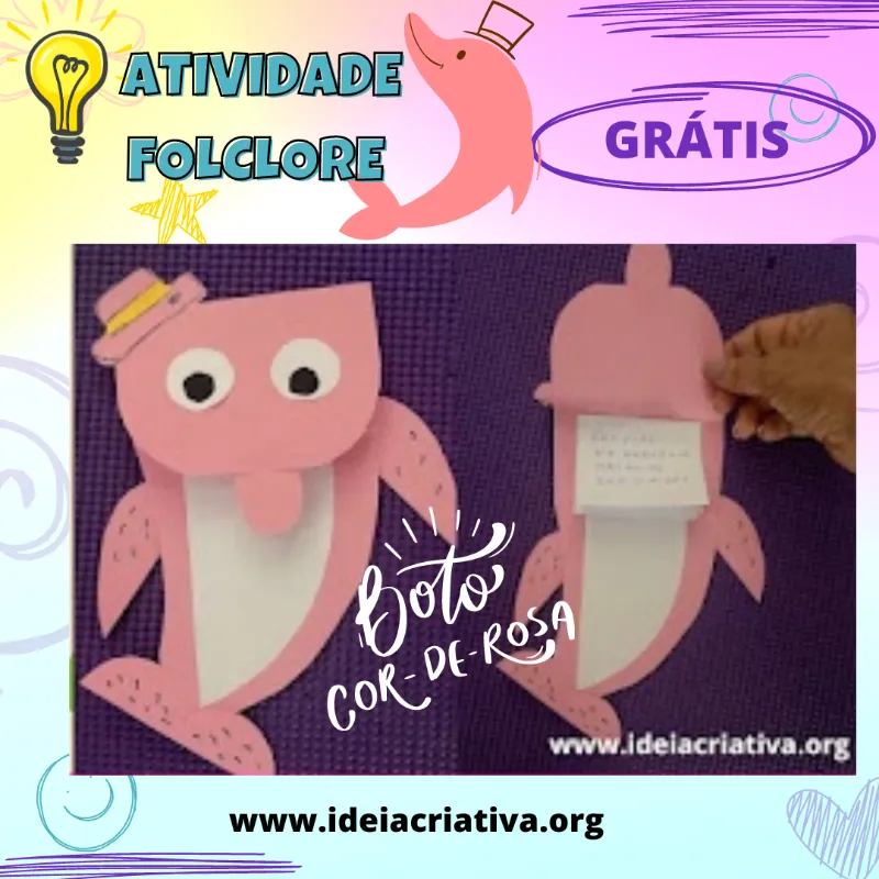 Atividade Folclore Boto Rosa