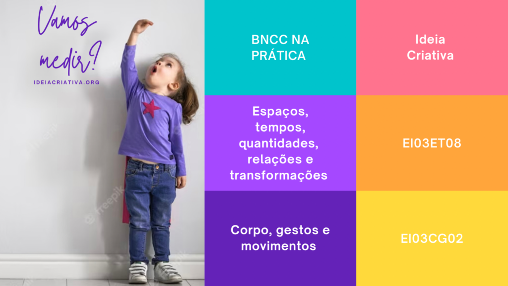 Atividade Educação Infantil envolvendo dois campos de conhecimento da BNCC 