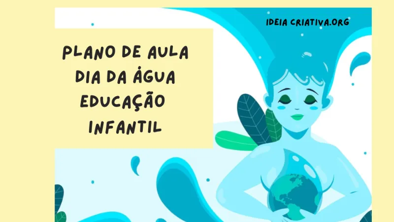 Atividade Dia da água Educação Infantil